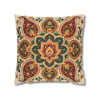 Indian Vintage Floral Mandala Pillowcase Cover