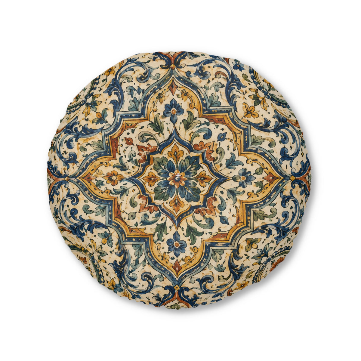 Exquisite Moroccan Round Tufted Floor Pillow