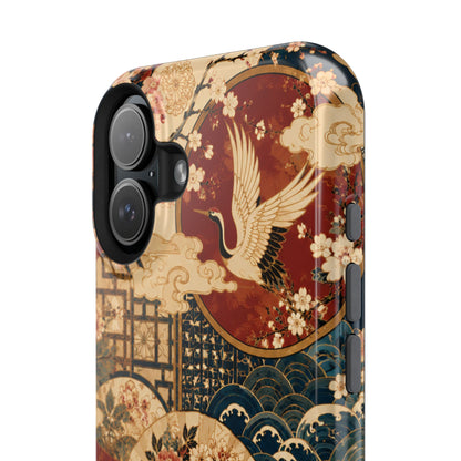 East Asian Floral iPhone Case | Magnetic Impact-Resistant Cases