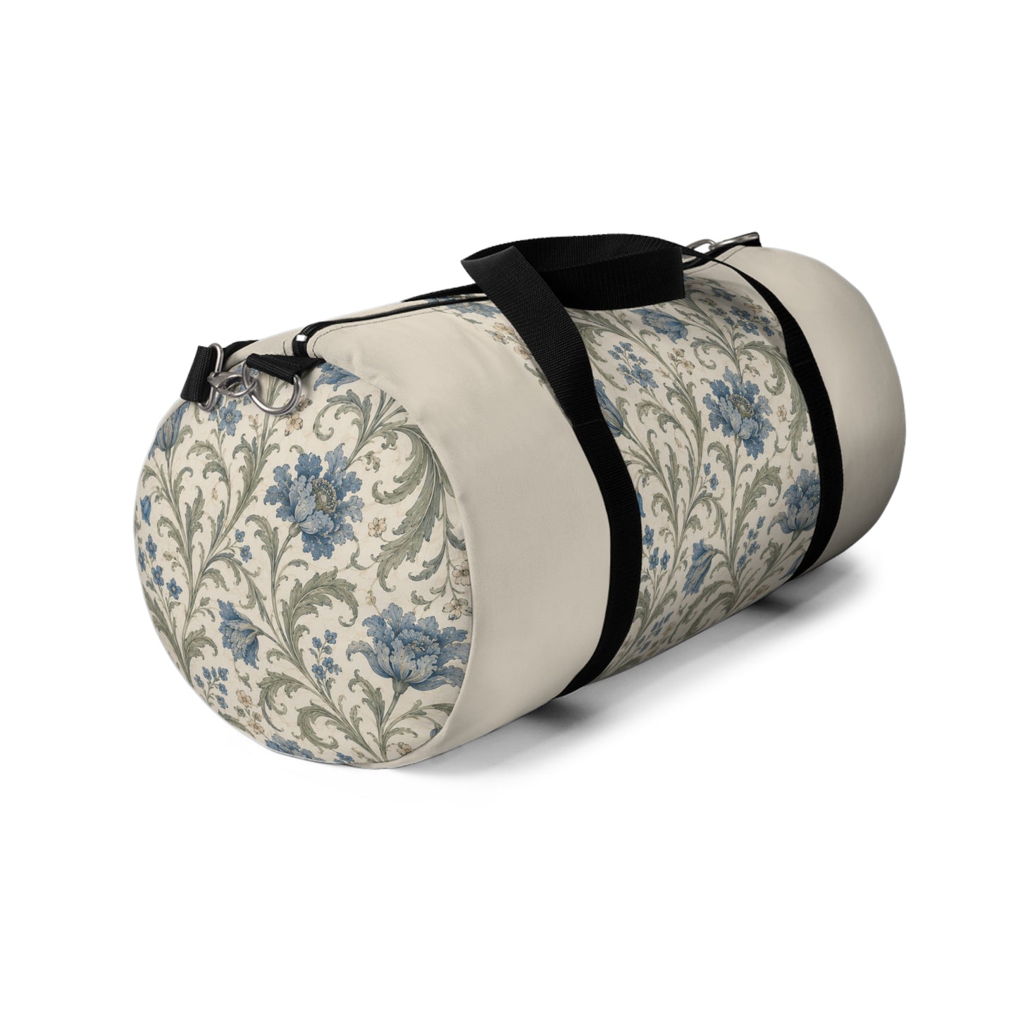 William Morris Blue Floral Duffel Gym Bag