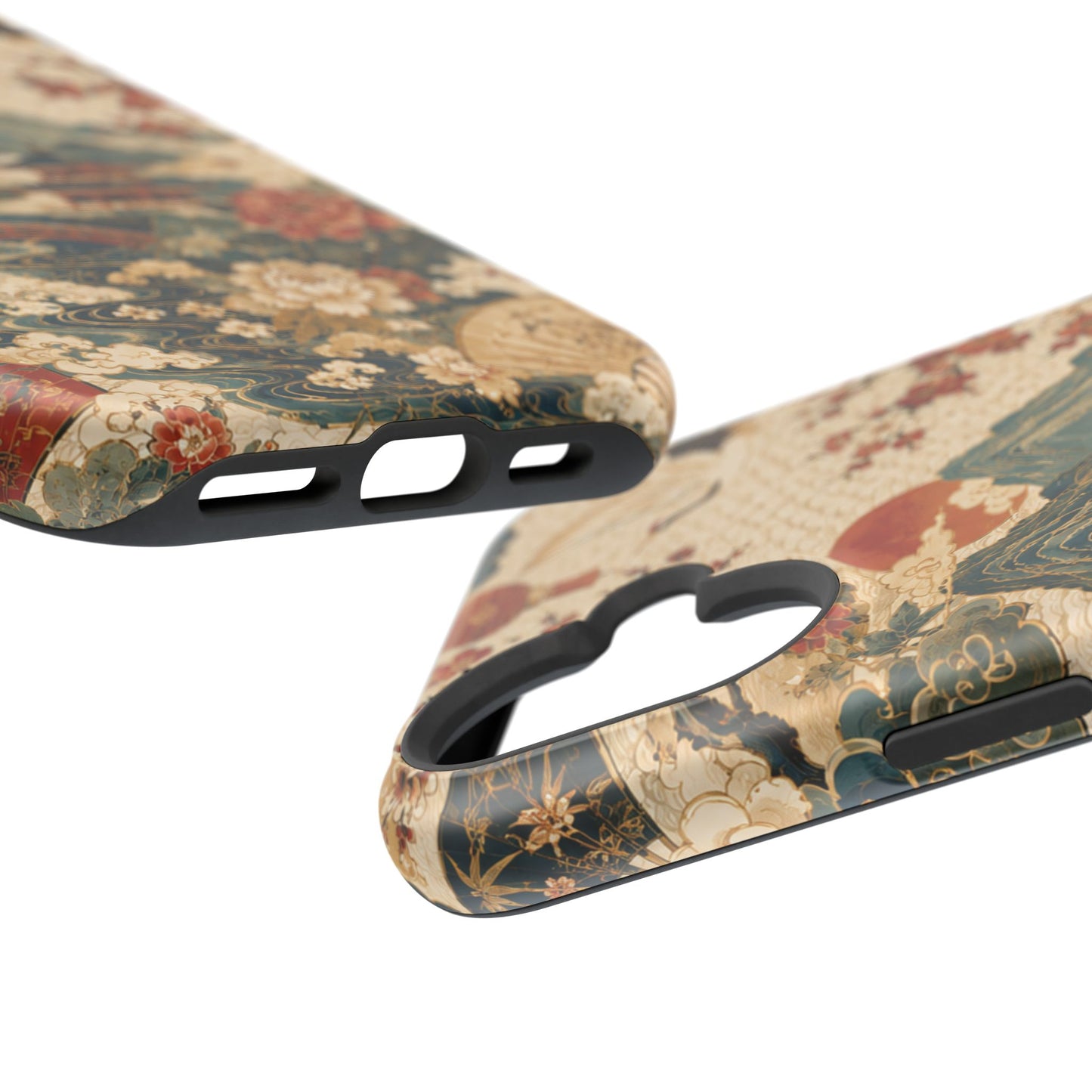 East Asian Vintage Landscape iPhone Case | Magnetic Impact-Resistant Case