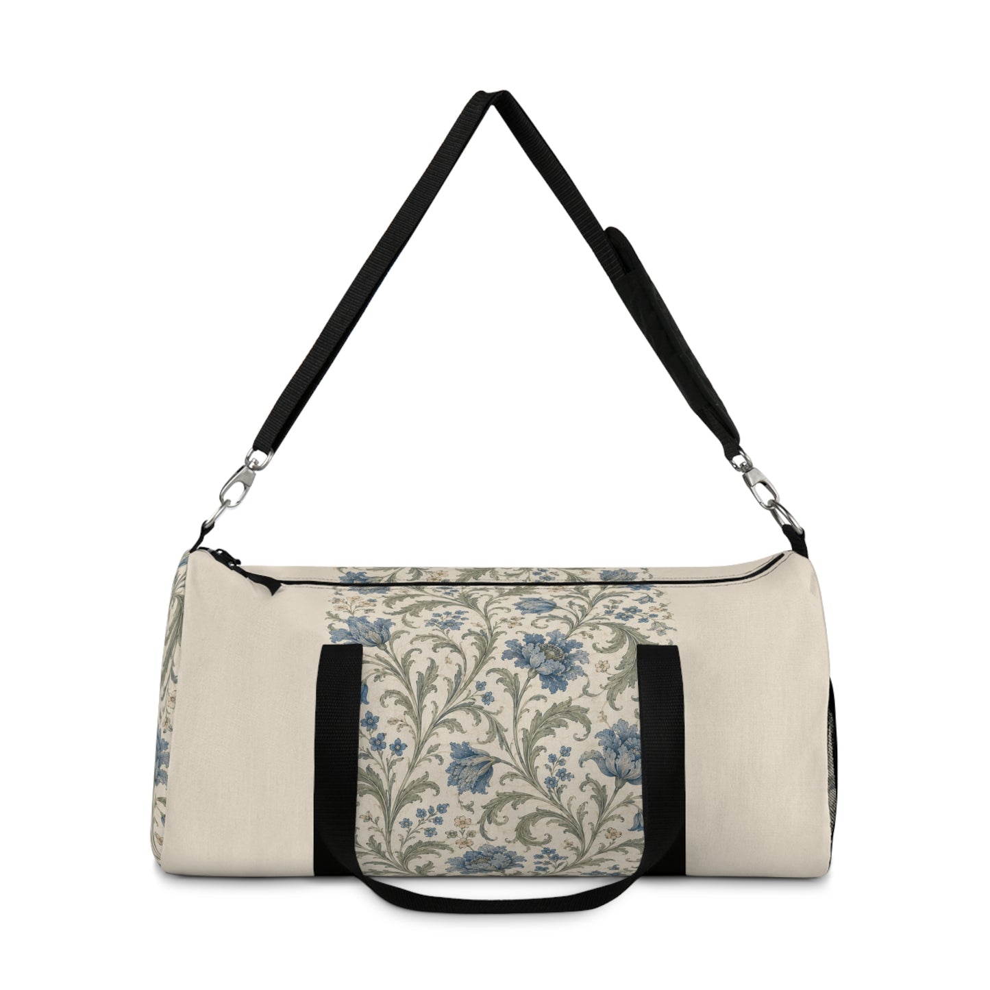 William Morris Blue Floral Duffel Gym Bag