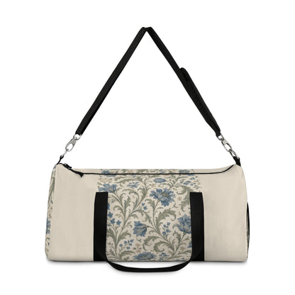 William Morris Blue Floral Duffel Gym Bag