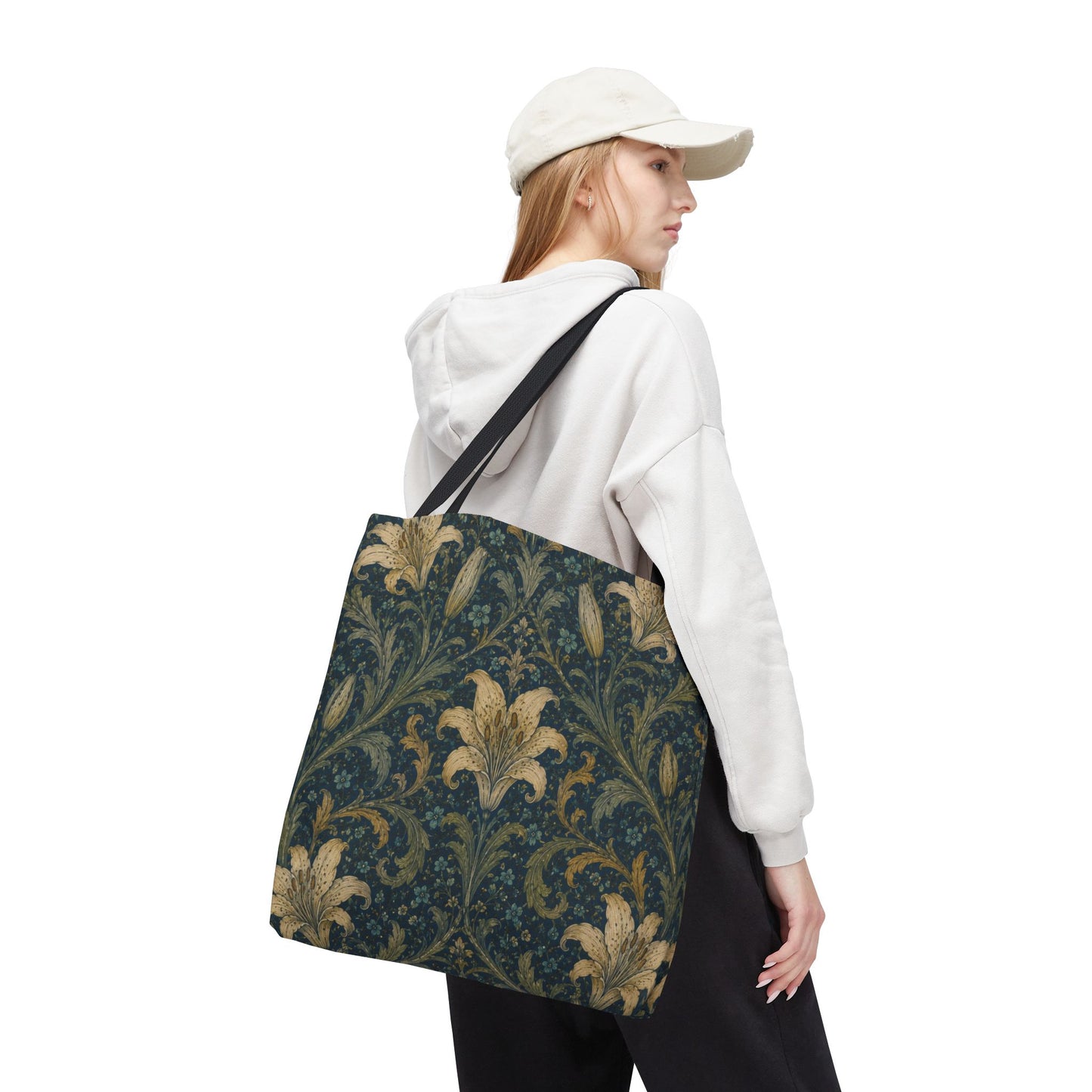 William Morris Damask Floral Full Art Tote Bag