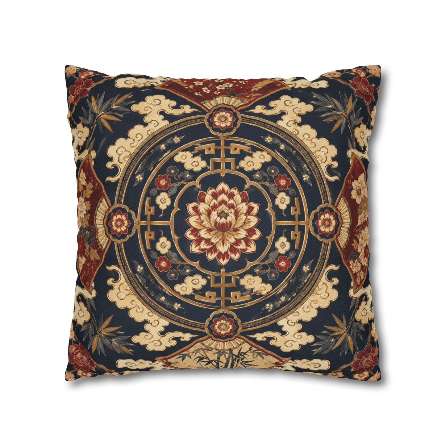 East Asian Mandala Pillow Case