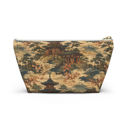 Vintage Japanese Temples Make Up Accessory Bag