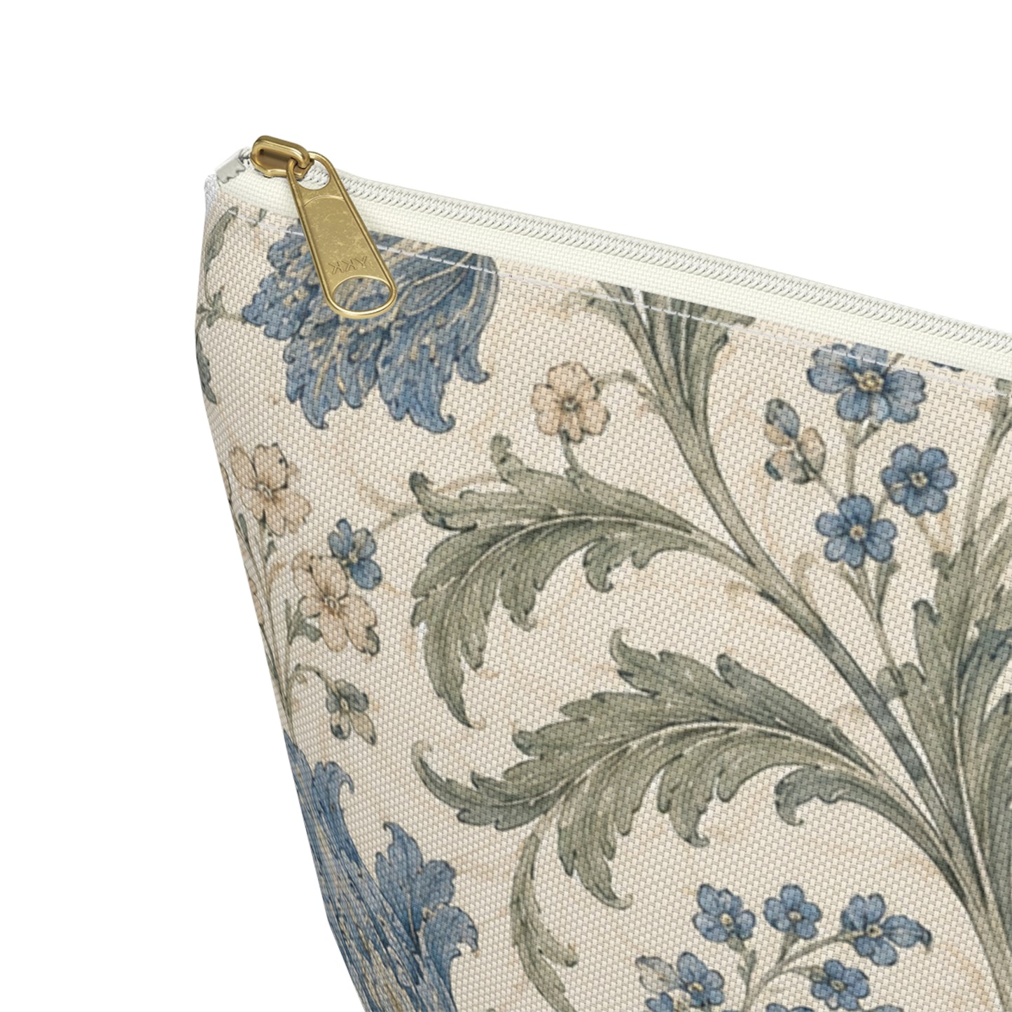 William Morris Floral Blue Makeup Accessory Pouch
