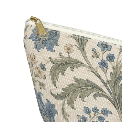 William Morris Floral Blue Makeup Accessory Pouch