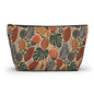 African Tribal Botanical Cacti Leaf Accessory Pouch Makeup Bag