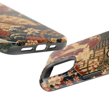 East Asian Floral iPhone Case | Magnetic Impact-Resistant Cases