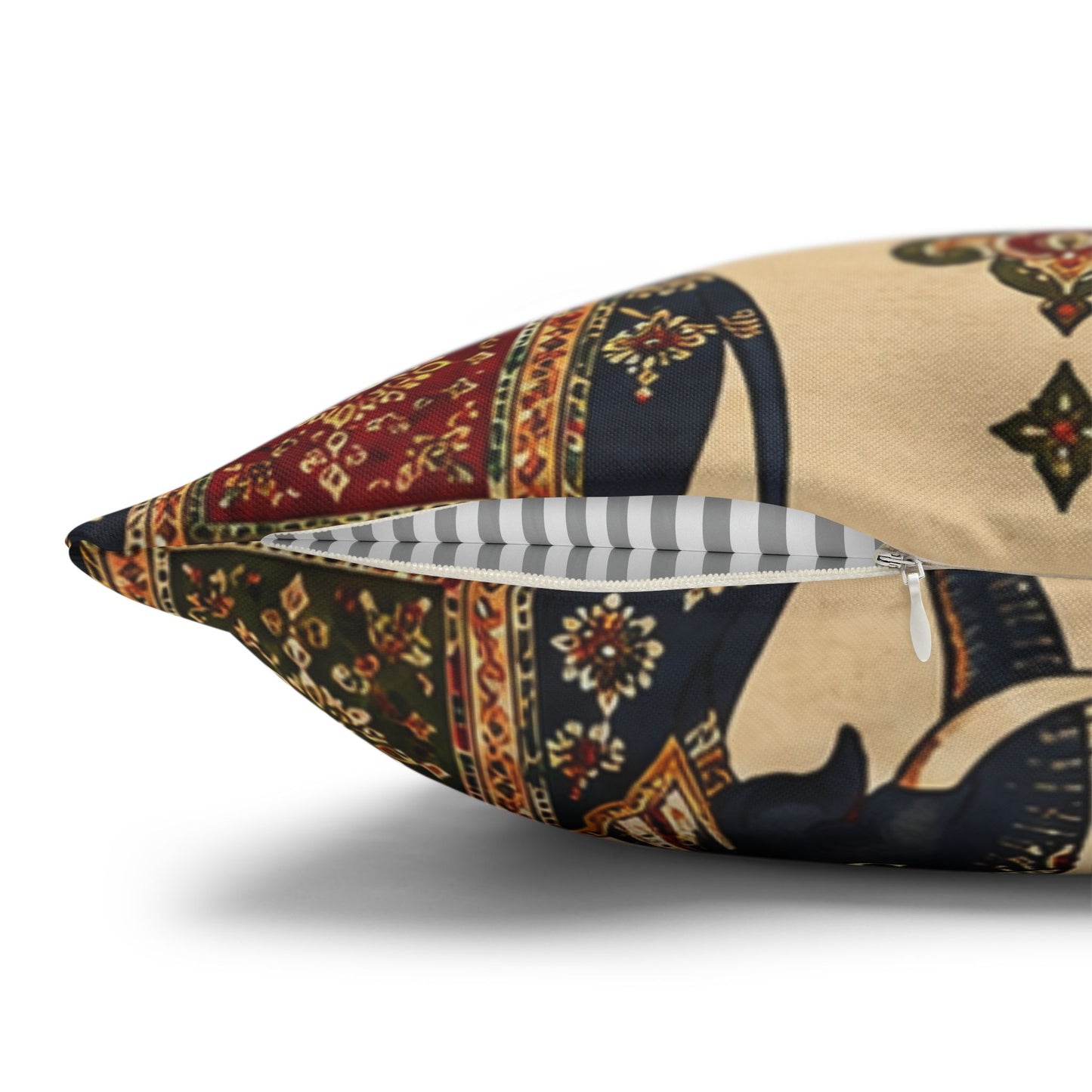 Indian Vintage Traditional Elephant Tapestry Pillow Case Cover