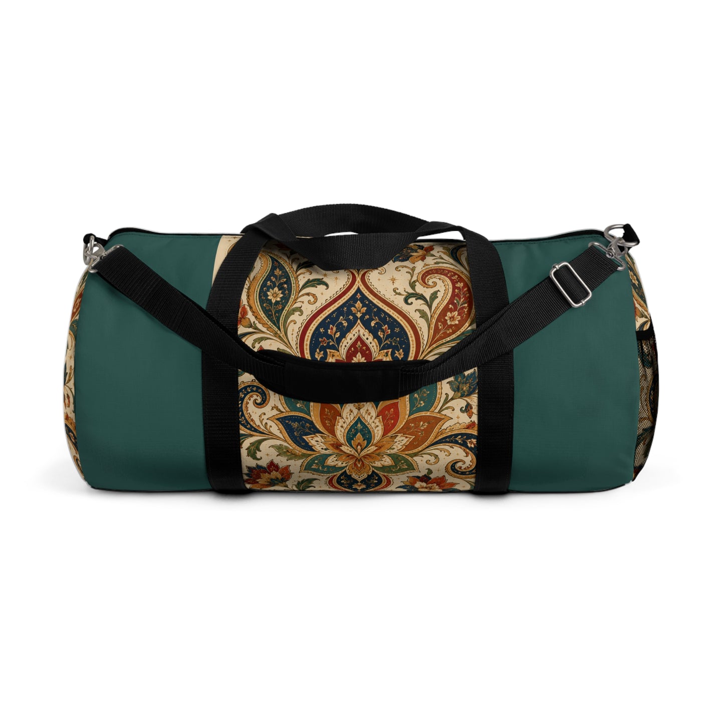 Indian Vintage Indigo Green Bohemian Duffel Gym Bag