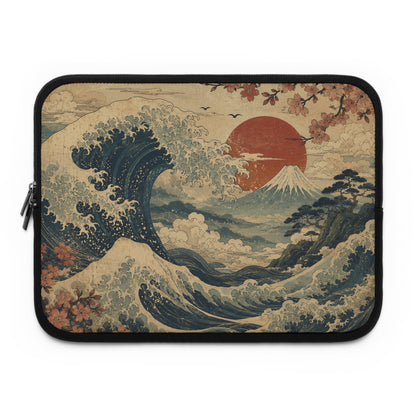 Vintage Japanese Wave Laptop Sleeve Case