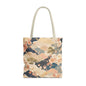 Vintage Japanese Waves & Clouds Painting Full Art Tote Bag