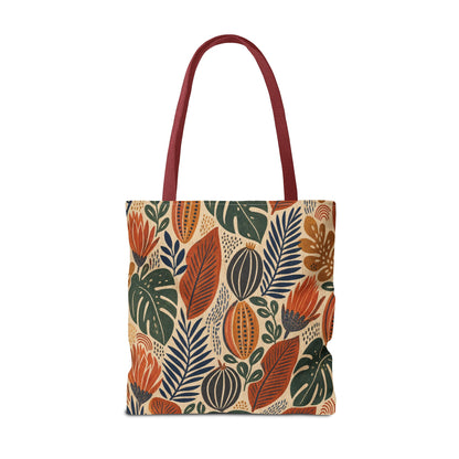 African Tribal Botanical Cacti Leaf Full Art Tote Bag