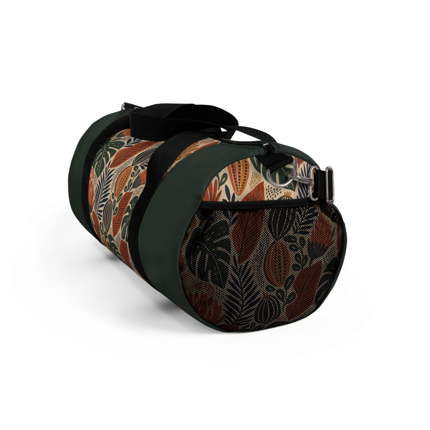 African Tribal Botanical Cacti Leaf Myrtle Green Gym Duffel Bag