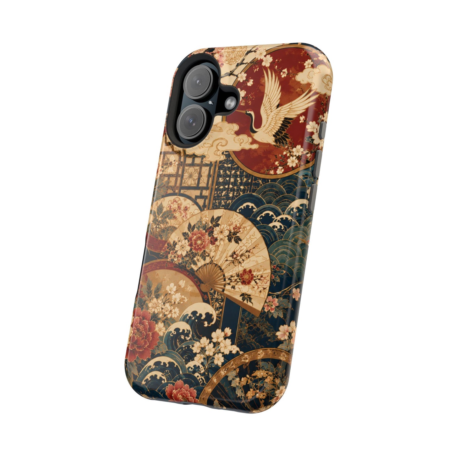 East Asian Floral iPhone Case | Magnetic Impact-Resistant Cases