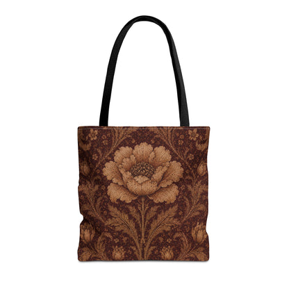 William Morris Floral Damask Rose Full Art Tote Bag