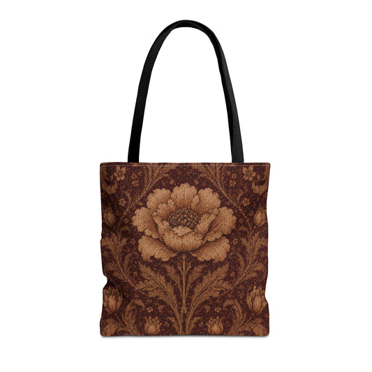 William Morris Floral Damask Rose Full Art Tote Bag