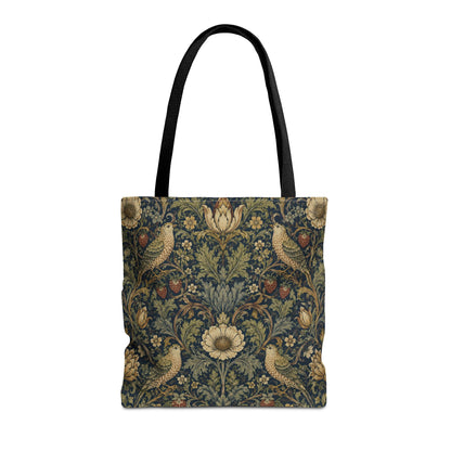 William Morris Vintage Bird Full Art Tote Bag