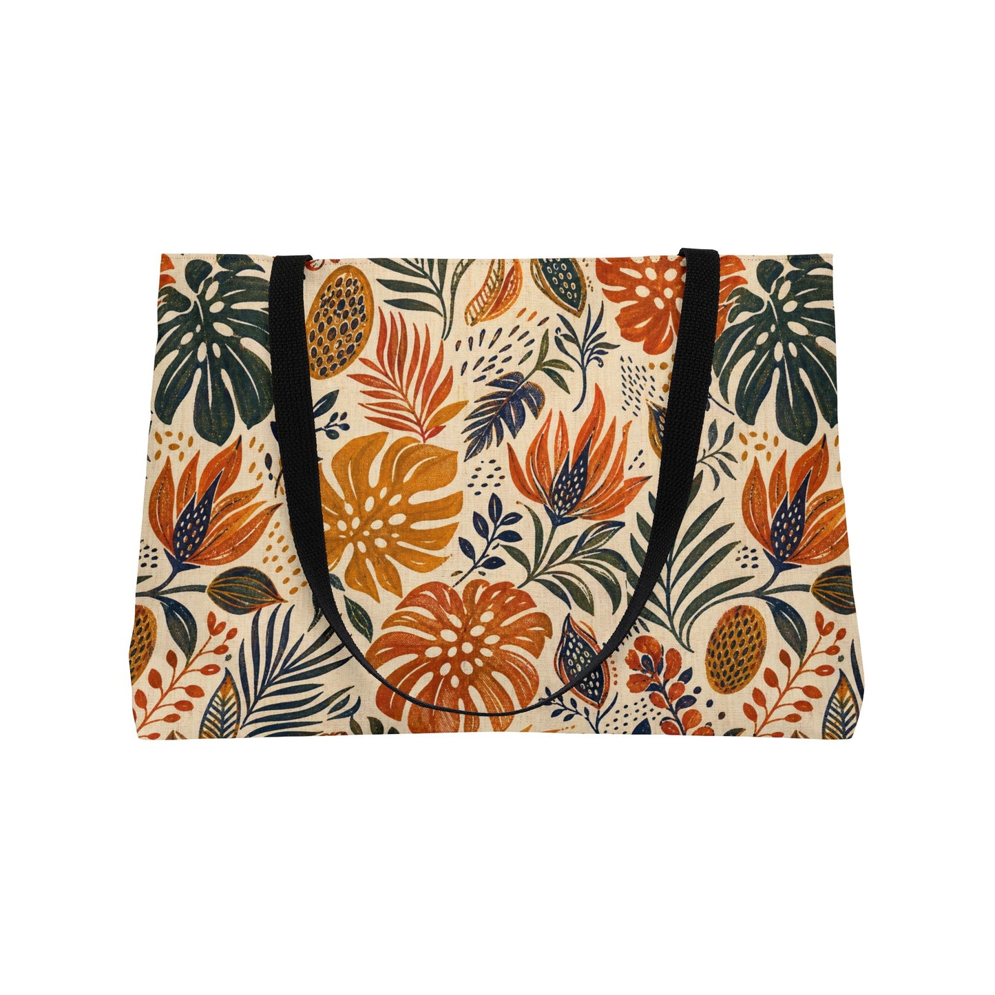 African Tribal Botanical Palm Weekender Tote Bag