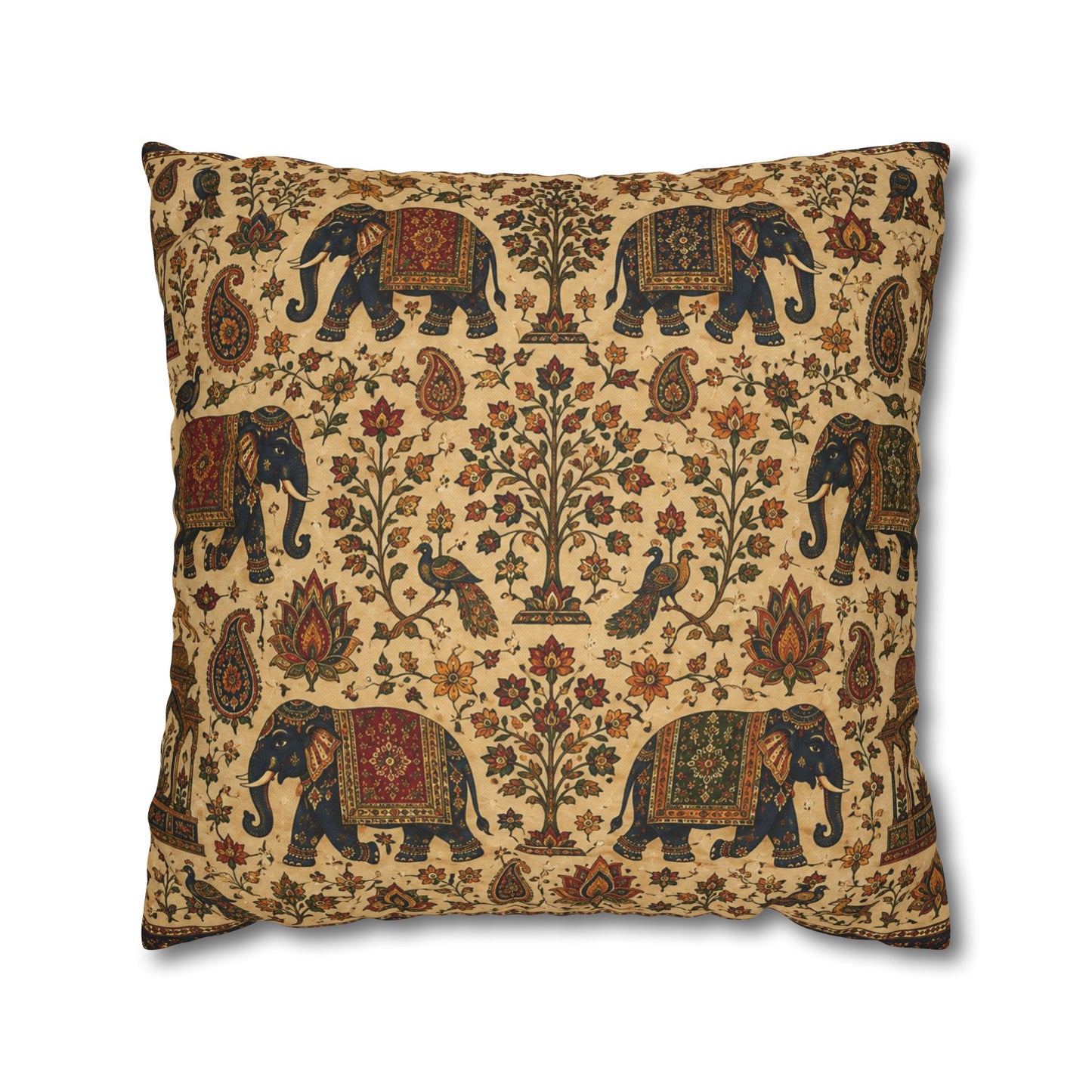 Indian Vintage Traditional Elephant Pillow Case Cover