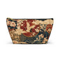 East Asian Floral Crane Accessory Makeup Pouch