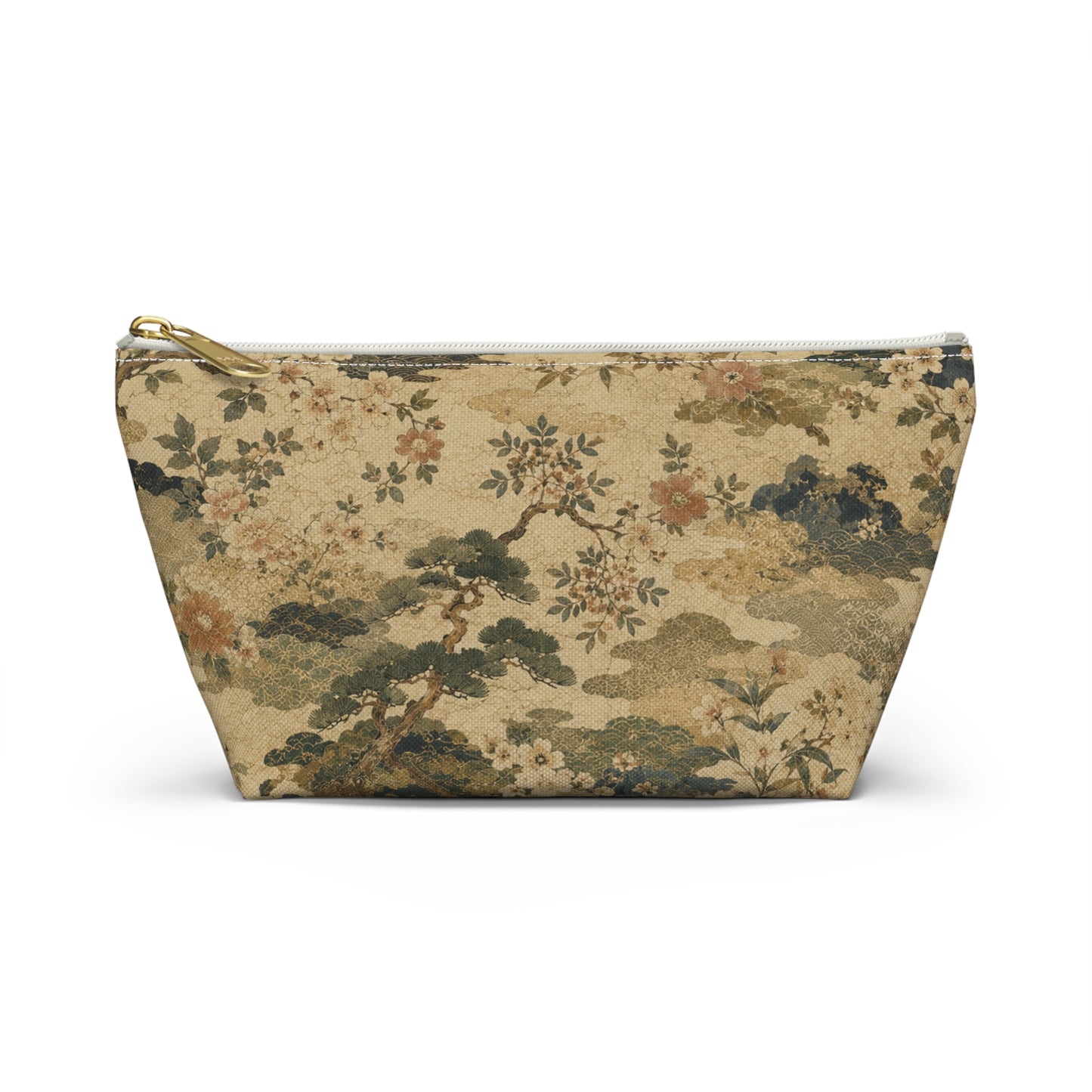 Vintage Japanese Floral Make Up Accessory Bag
