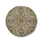 Doubled Exquisite Moroccan Round Tufted Floor Pillow