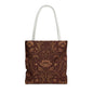 William Morris Floral Damask Maroon Full Art Tote Bag