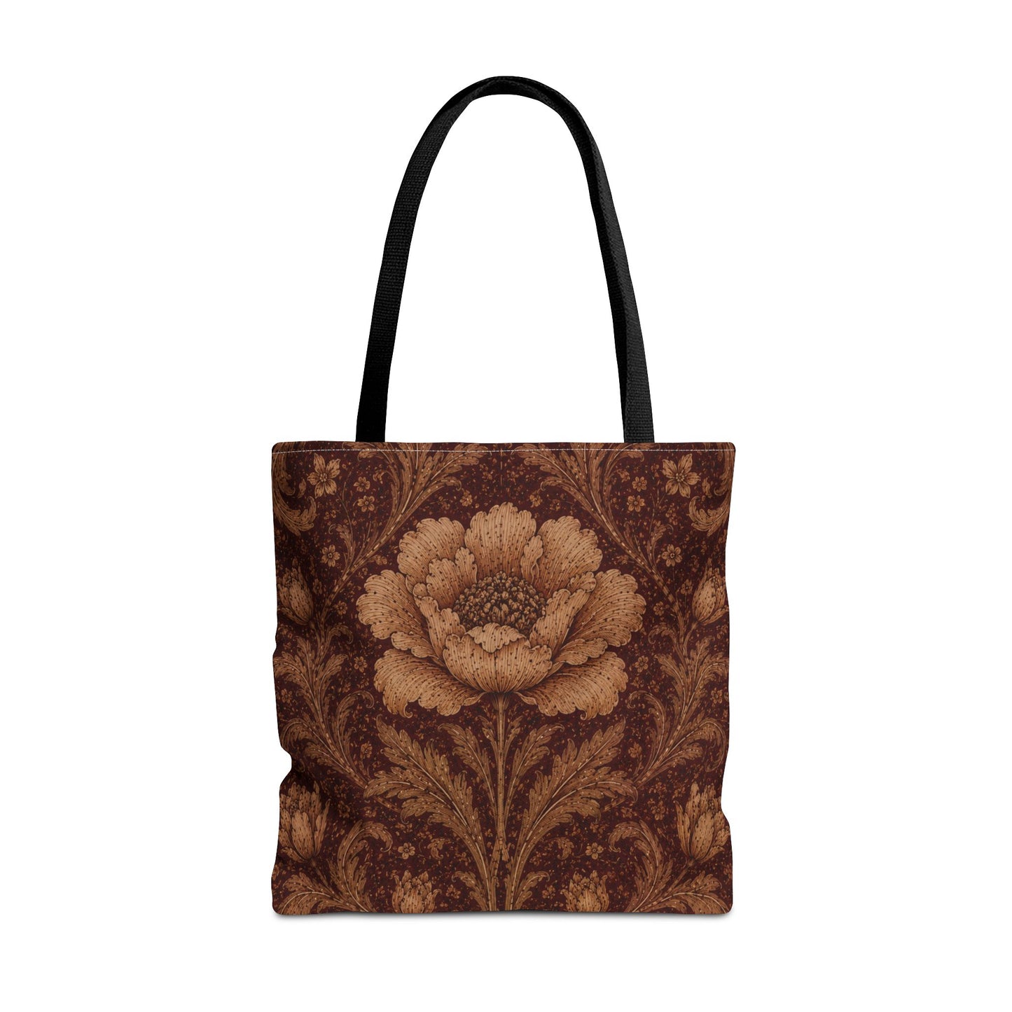 William Morris Floral Damask Rose Full Art Tote Bag