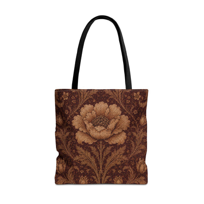 William Morris Floral Damask Rose Full Art Tote Bag