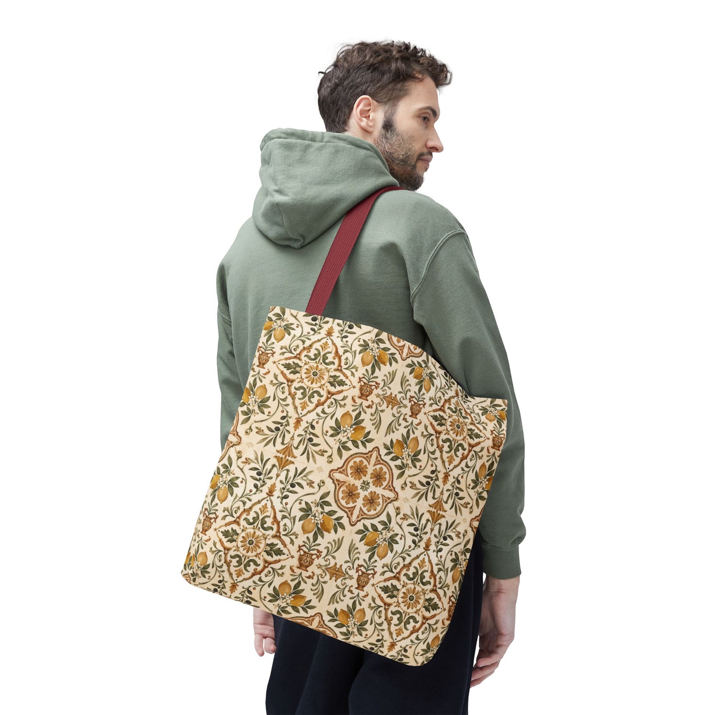 Mediterranean Moroccan Lemon Ornate Tote Bag