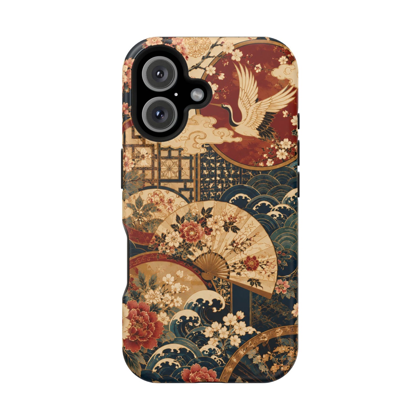 East Asian Floral iPhone Case | Magnetic Impact-Resistant Cases
