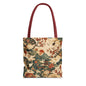 East Asian Vintage Landscape Full Art Tote Bag