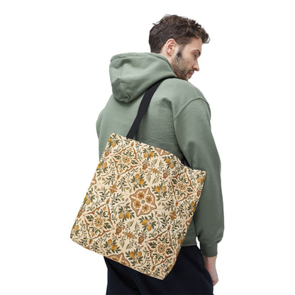 Mediterranean Moroccan Lemon Ornate Tote Bag