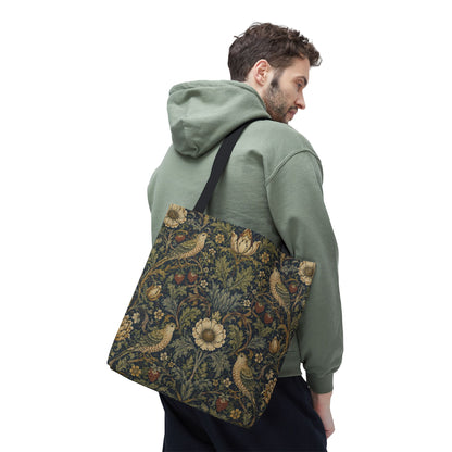 William Morris Vintage Bird Full Art Tote Bag