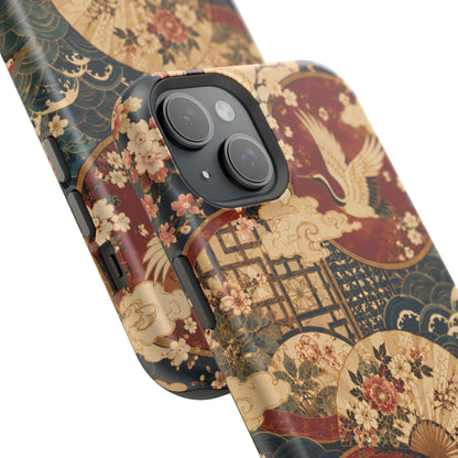 East Asian Floral iPhone Case | Magnetic Impact-Resistant Cases