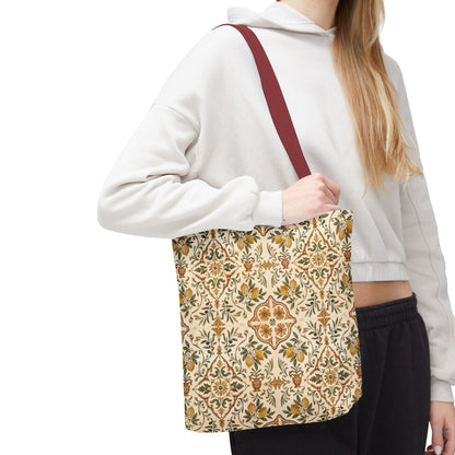 Mediterranean Moroccan Lemon Ornate Tote Bag