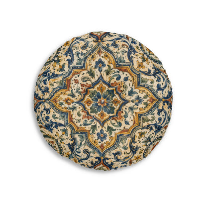 Exquisite Moroccan Round Tufted Floor Pillow