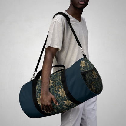 William Morris Damask Floral Duffel Gym Bag