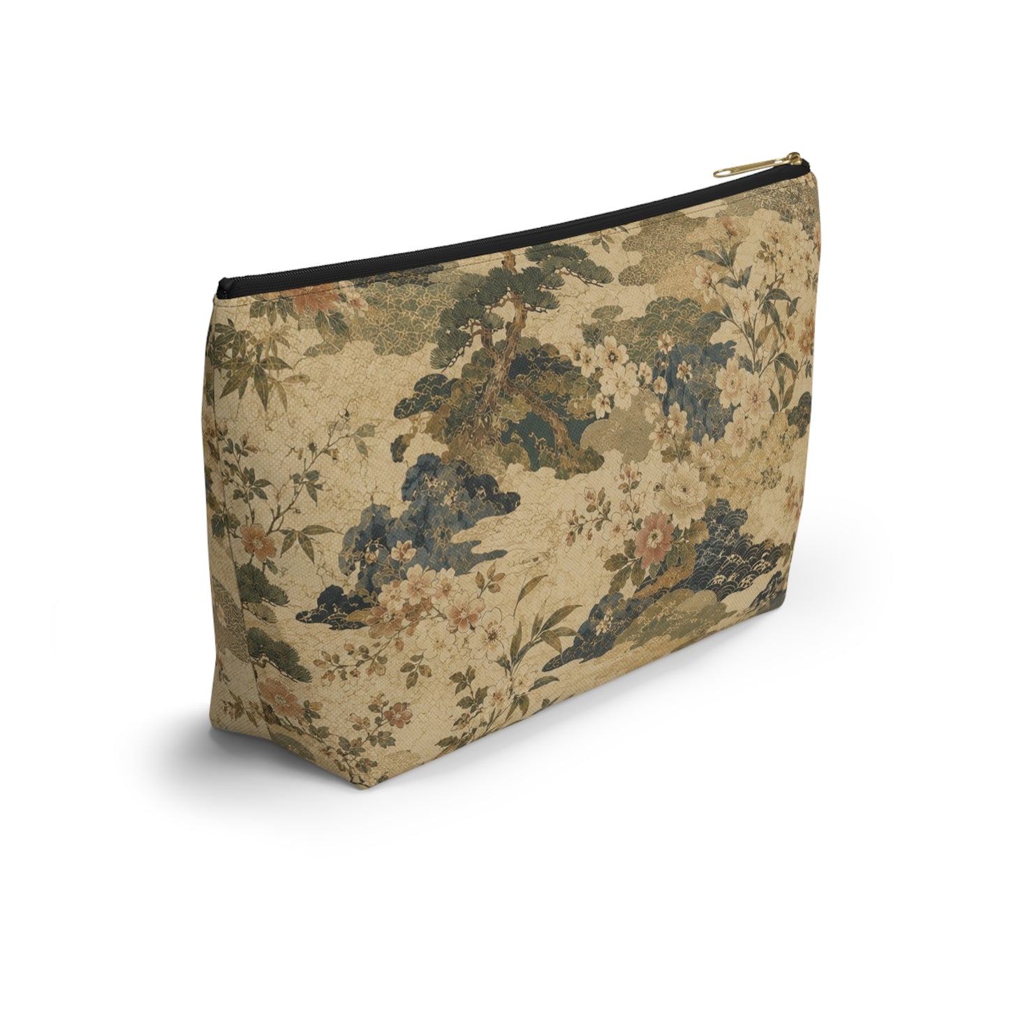 Vintage Japanese Floral Make Up Accessory Bag