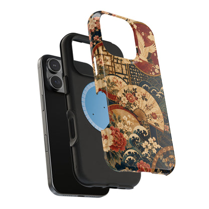 East Asian Floral iPhone Case | Magnetic Impact-Resistant Cases