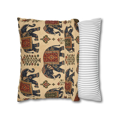 Indian Vintage Traditional Elephant Tapestry Pillow Case Cover
