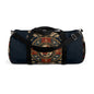 East Asian Oriental Medallion Navy Blue Duffel Gym Bag