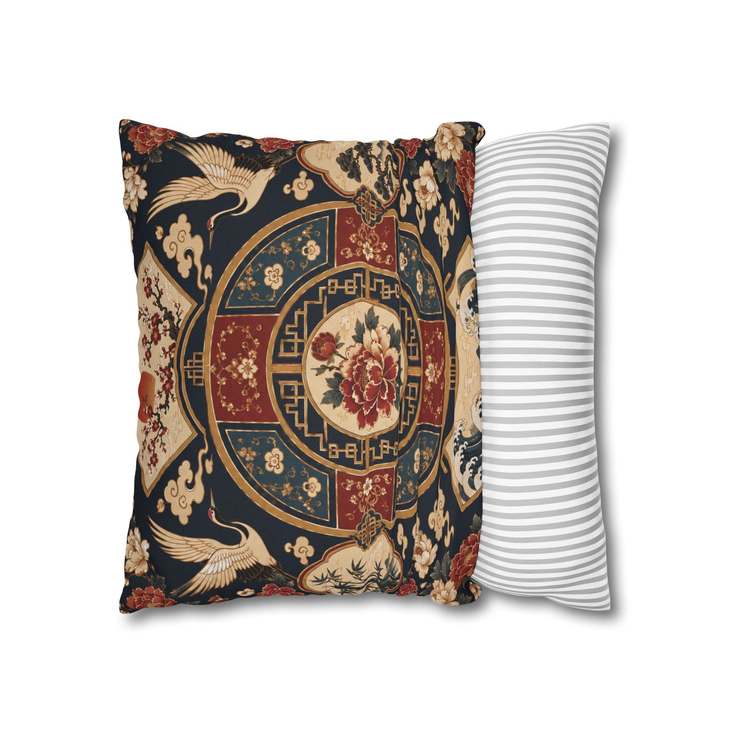 East Asian Oriental Medallion Pillowcase