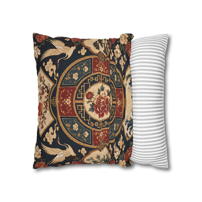 East Asian Oriental Medallion Pillowcase