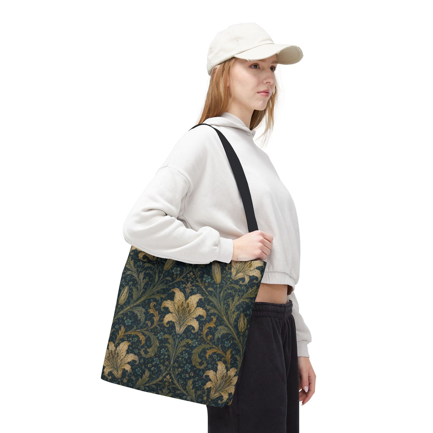William Morris Damask Floral Full Art Tote Bag