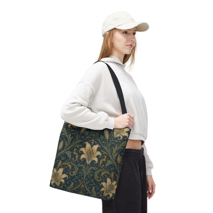 William Morris Damask Floral Full Art Tote Bag