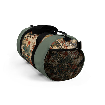East Asian Vintage Landscape Pastel Green Duffel Gym Bag
